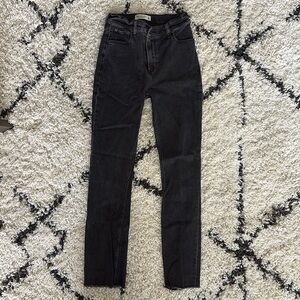 Abercrombie & Fitch ultra high rise 90s slim straight Jeans size 24 black